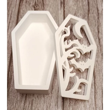 Halloween koporsó formájú kerámia tartó 3.