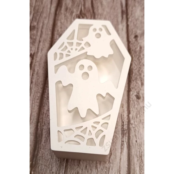 Halloween koporsó formájú kerámia tartó 2.