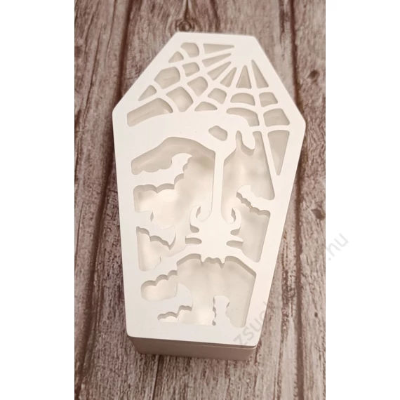 Halloween koporsó formájú kerámia tartó 4.